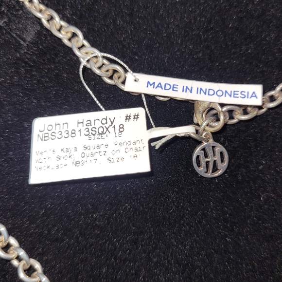 RARE John Hardy Kali Smoky Quartz Necklace 925 Silver - Picture 7 of 9